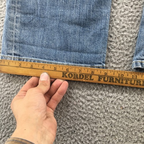 Silver Jeans Co Laura Bootcut Jeans Mens 32 Blue Denim Low Rise 5 Pocket Zip Fly - Picture 9 of 17