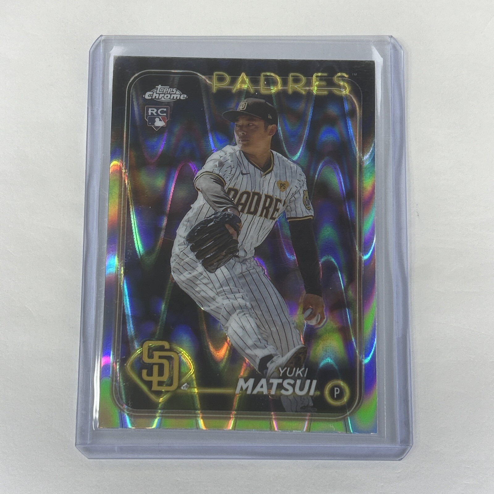 2024 Topps Chrome - RayWave Refractor #116 Yuki Matsui (RC) Padres