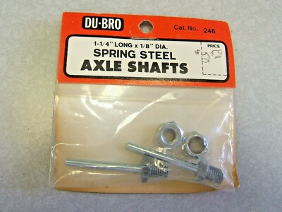 Vintage DU-BRO #246 SPRING STEEL AXLE SHAFTS 1/8'' - RC Airplane USA