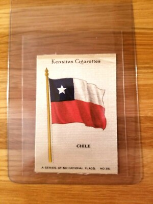 kensitas cigarettes silk flags value KENSITAS CIGARETTES SILK FLAG 2 1/8