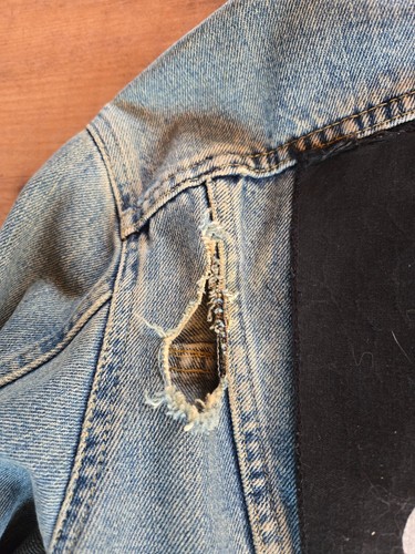 Chaqueta vaquera Lee vintage de 1990 rock & roll/heavy metal - Imagen 8 de 8