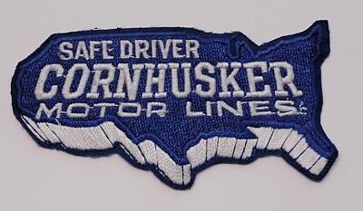 Cornhusker Motor Lines Safe Driver patch (iron on or sew) | eBay
