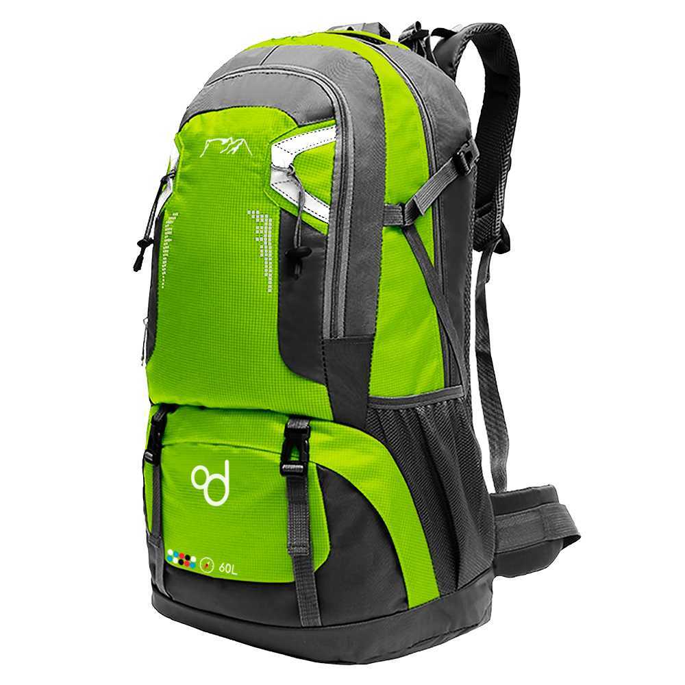 Mochila 60L 60 Litros Impermeable para Senderismo Montaña Militar Verde Claro