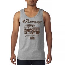 Ford Bronco Wild And Untamed Since 1966 Tank Top Retro Off Road 4x4 Mens Top Ford Bronco Wild And Untamed Since 1966 Tank Top Retro Off Road 4x4 Mens Top