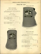 1914 PAPER AD Kelly's Flint Edge Best Axe Axes Made Red Rover West Virginia 