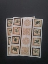 Creative Memories  Block Stickers  4" x 5"  Christmas Ivy  Lot of Two