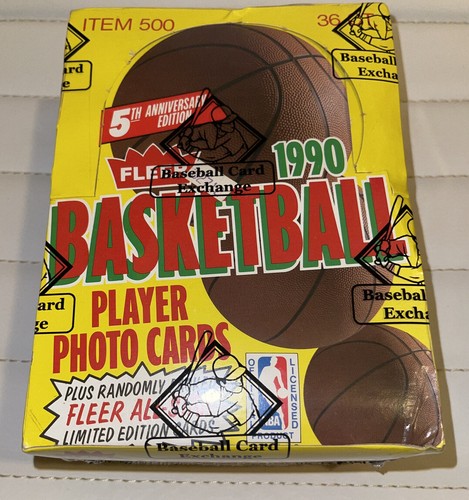 1990 Sealed Fleer Basketball WAX BOX, 36ct Wax Packs, Michael Jordan, BBCE 10? - Picture 3 of 6