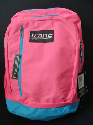 trans pink backpack