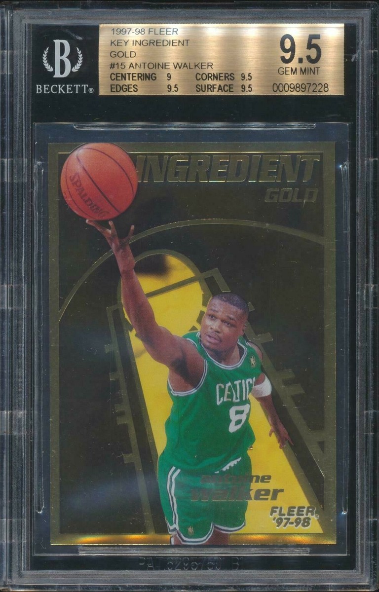 1997 Fleer GOLD Key Ingredient Antoine Walker #15 Celtics