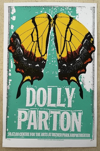 Dolly Parton - Poster Silkscreen Print Mafia - Mizner Park Boca Raton 2008