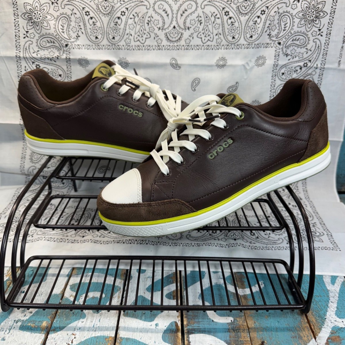 Crocs Athletic Leather Golf Shoe - Men\'s Size 8 Crocs Golf Shoes for Men 8 US Shoe for sale | eBay main image 2