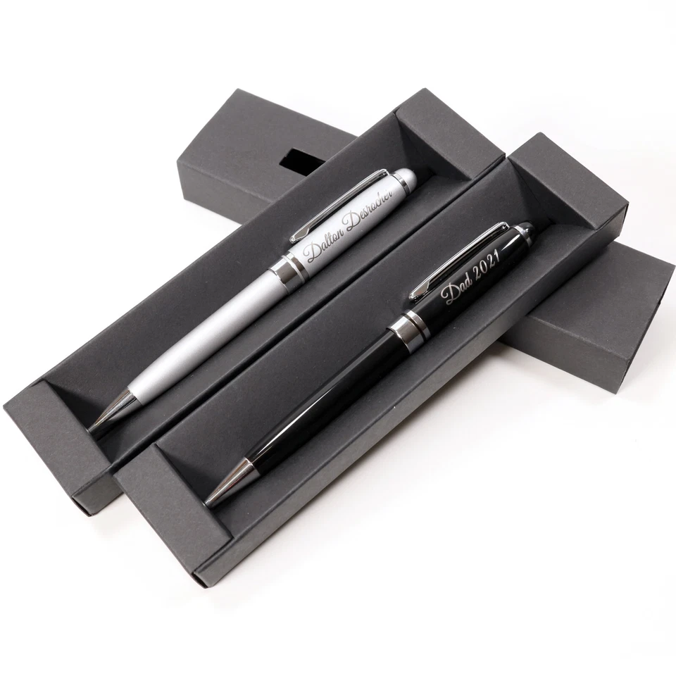 CUSTOMDESIGN.SHOP Personalised Custom Premium Metal Pen + Gift Box | Design A Truly Unique Present