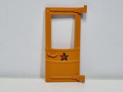 Playmobil 3803 Pieza Puerta Lateral Diligencia Carreta Naranja