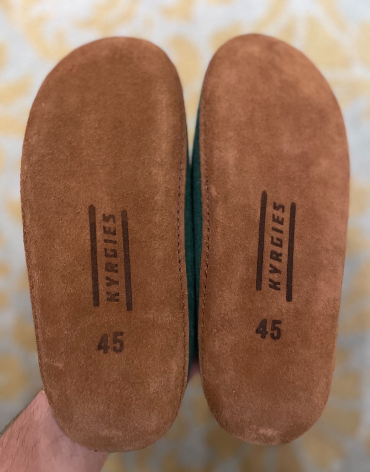 SAOLA Pantofole in lana Kyrgies con suola tutta naturale schiena bassa abete uomo 12