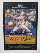 Bob Wickman Signed Topps #153 2007 Card Atlanta Braves Auto MLB RAD