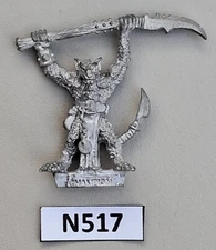 GW 1987 Ratmen Skaven Champion with Halberd - (N517)  Metal