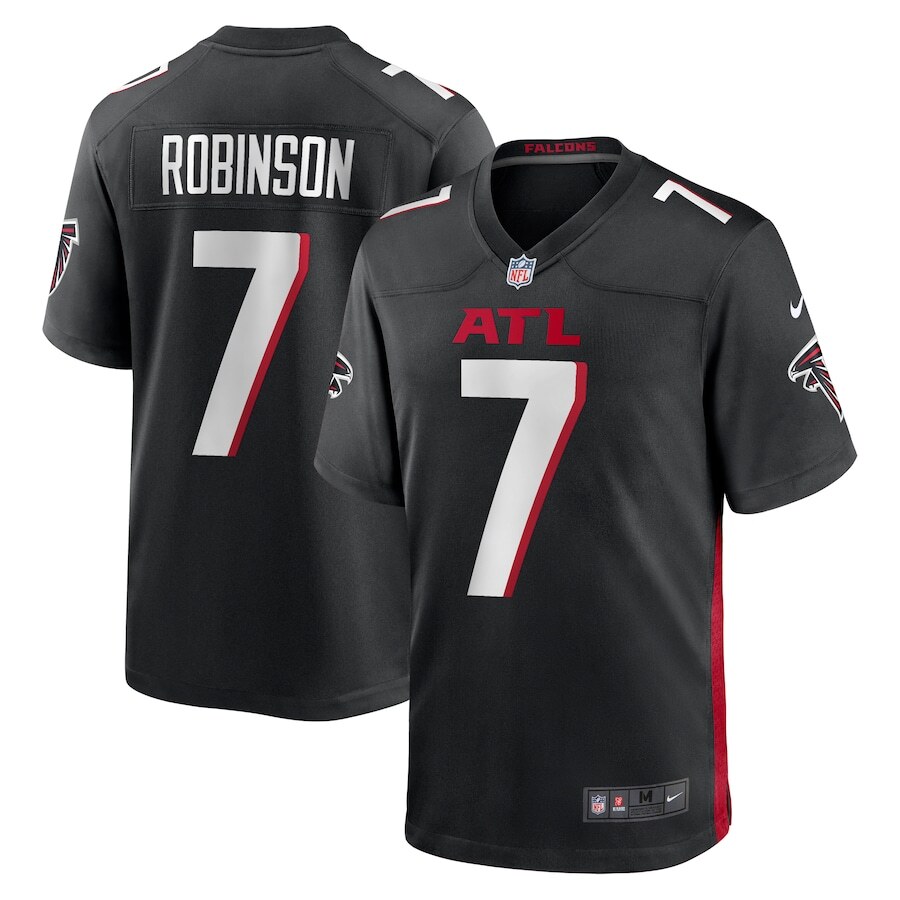 Atlanta Falcons Bijan Robinson #7 Nike Men's Black Official NFL