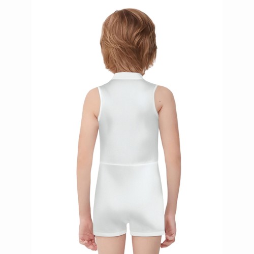 Kids Boys Unitards Stand Collar Jumpsuit Workout Bodysuit Ballet Leotard Dance - Picture 30 of 60