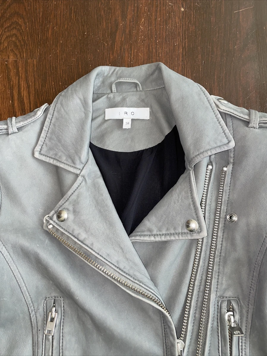 Iro grey hotsell leather jacket