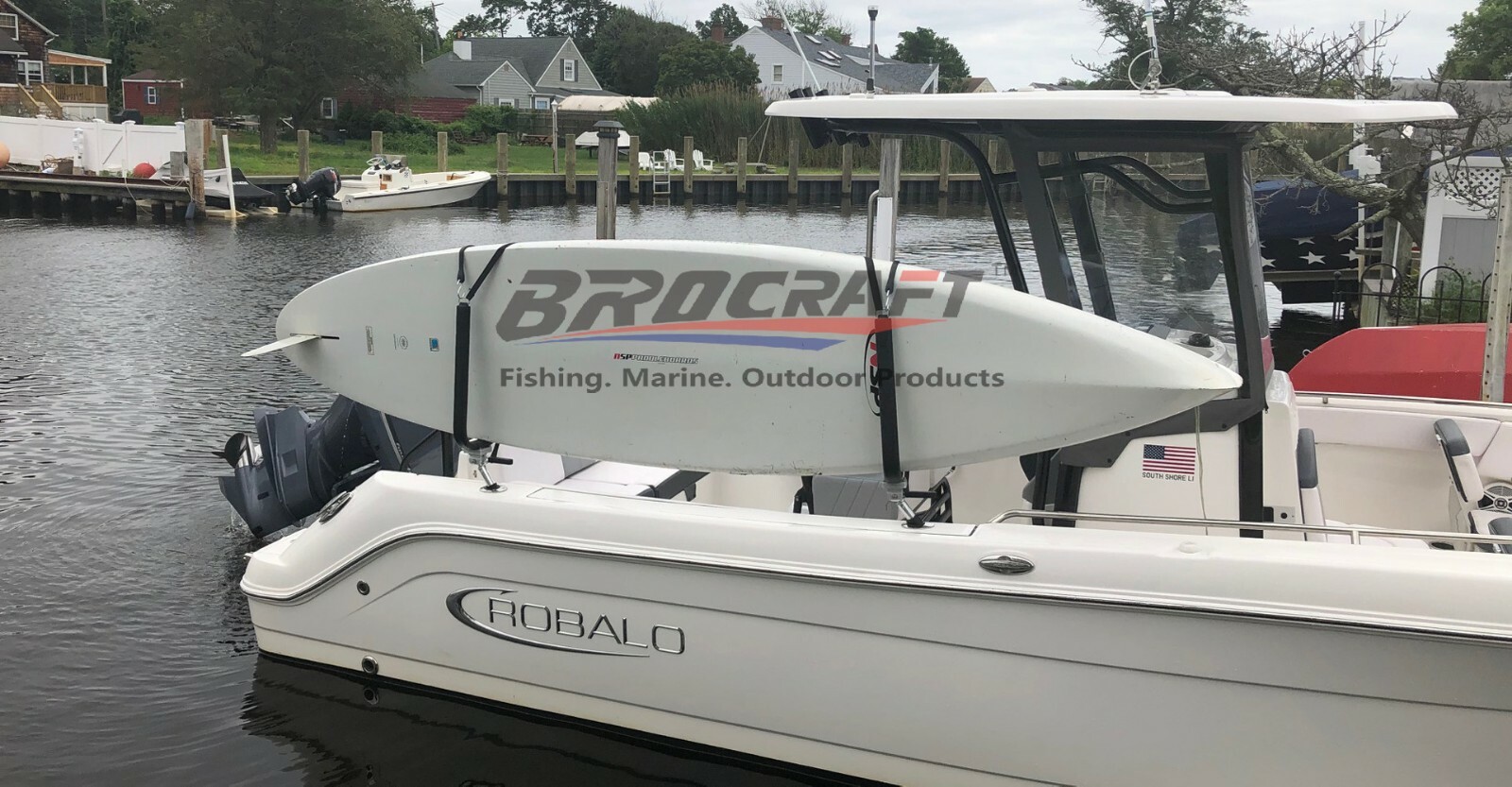 Brocraft Twin Paddle Board Rack for Boat/Twin Sup Board Rack for Boat