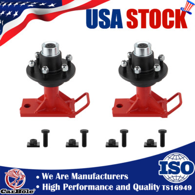 2Packs Upgrade Spindle 6x 5.5 Lug Superior Shipping Container Wheels, Bolt-on US