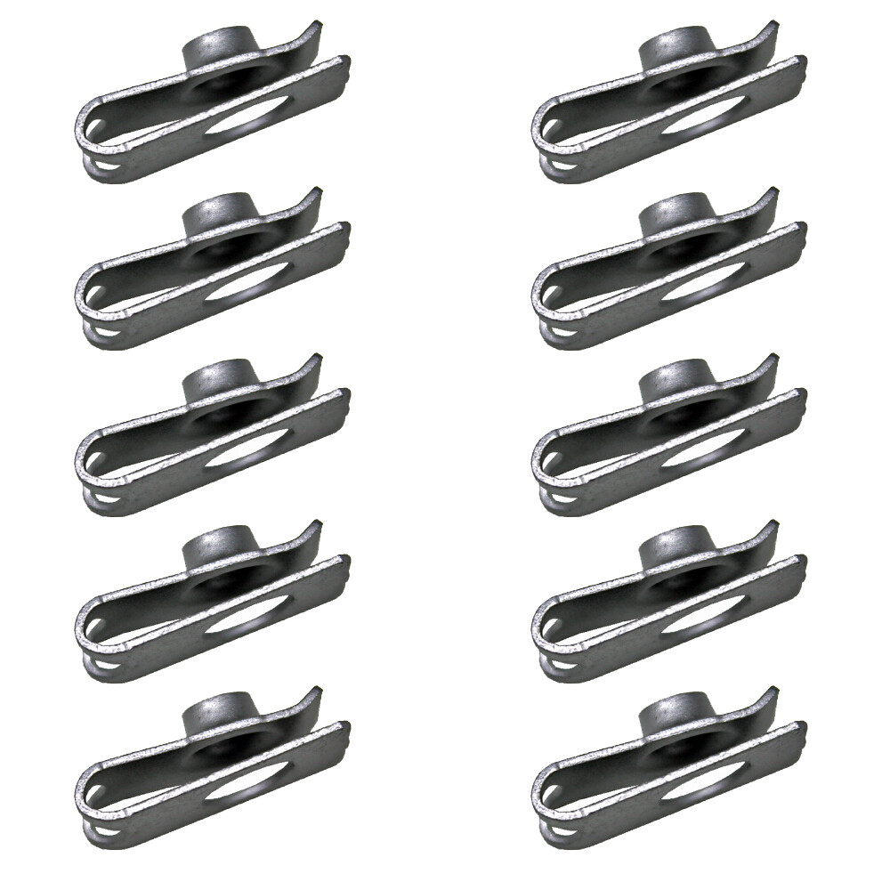 10Pcs Front License Plate Bolt Clip 6MM Nut Holder For Honda Acura