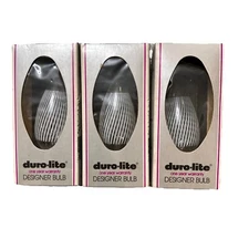 Duro-Lite 4211 TINI-BRITE CLEAR 15W Glass Candelabra Base Light Bulbs Vintage