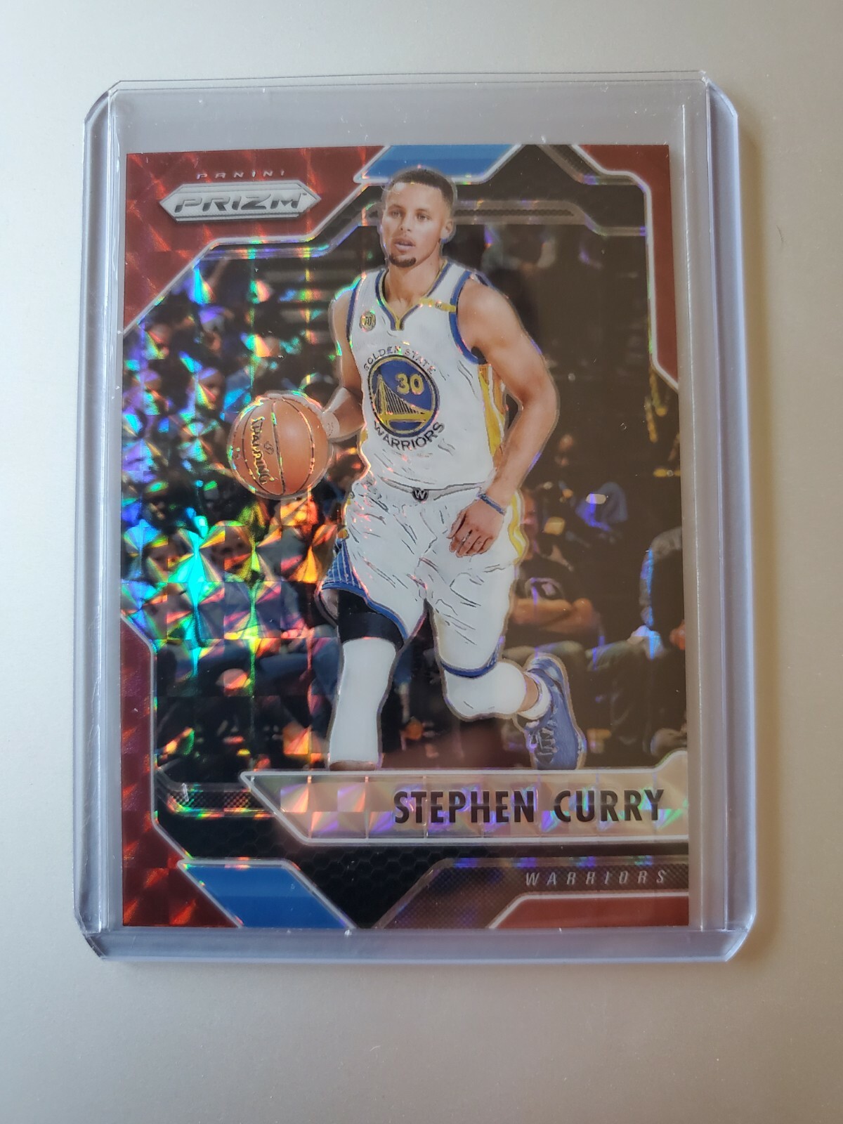 2016 Panini Prizm Red Mosaic Stephen Curry #81
