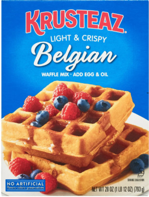 KRUSTEAZ Light & Crispy 'Belgian' Waffle Mix Backmischung 793 gr aus USA