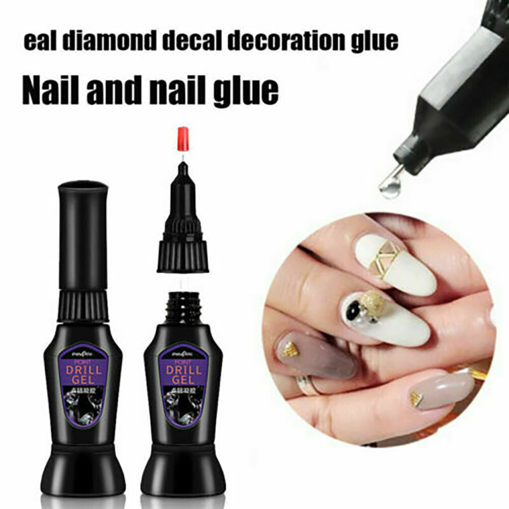 Strong Nail Art Rhinestone Glue Gel Adhesive Resin Crystal Polish Decor