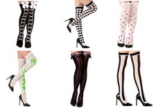 Überkniestrümpfe mit unterschiedlichen Mustern - Strümpfe Gr. Standard