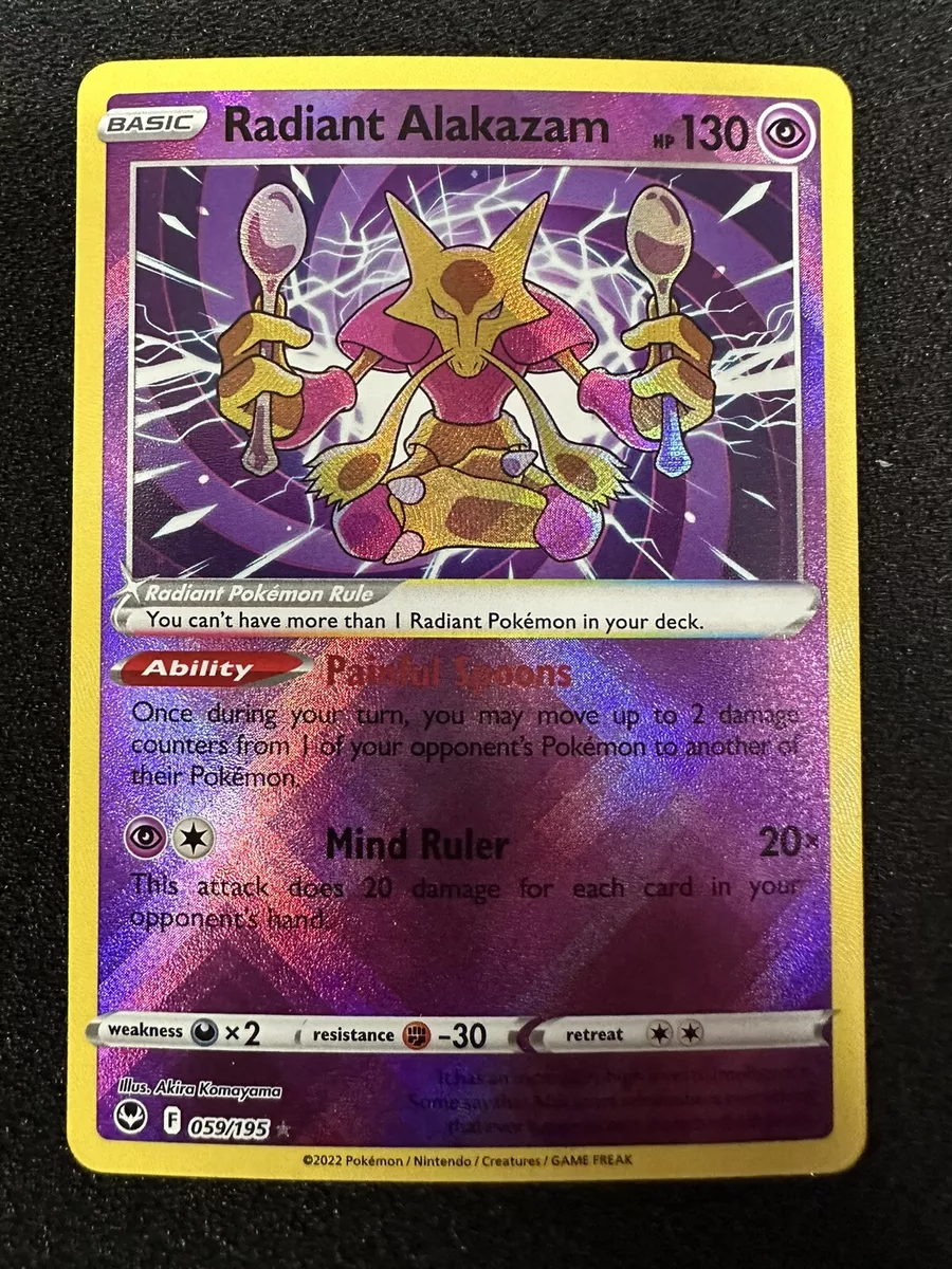 Radiant Alakazam Silver Tempest, Hobbies & Toys, Toys & Games on