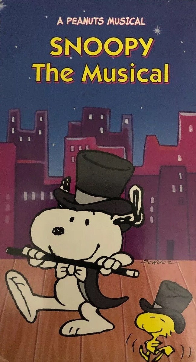 Snoopy The Musical(A Peanuts Musical)VHS 1995-TESTED-VERY RARE