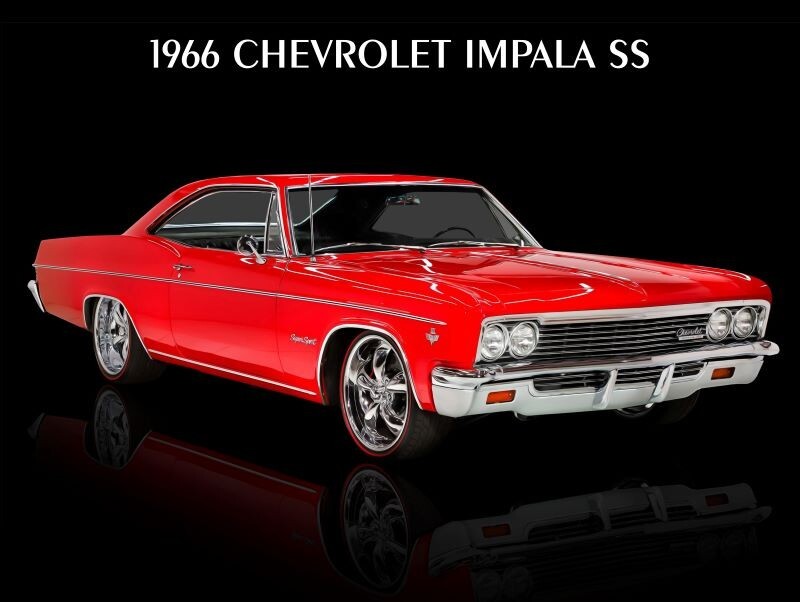1966 Chevrolet Impala SS NEW METAL SIGN: 9x12