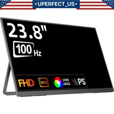 UPERFECT 23.8" FHD 1920 1080 HDR 100Hz HDMI Portable Gaming Monitor VESA for PS5