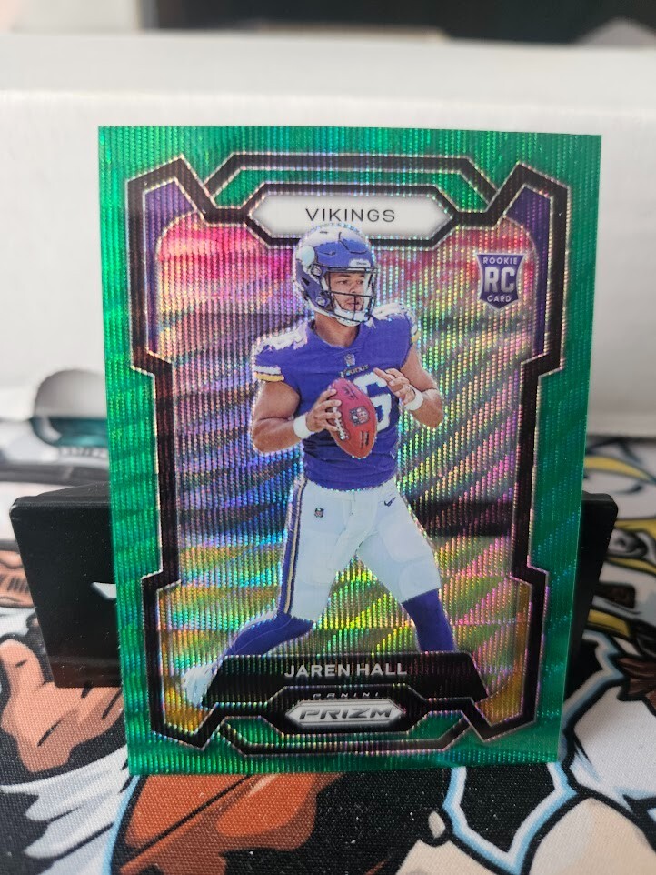 2023 Panini Prizm #367 Jaren Hall Green Wave Minnesota Vikings