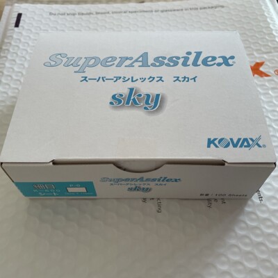 KOVAX Super Assilex Sky K-600 Fine Grid Schleifpapier 100 Blatt 75×110mm NEU