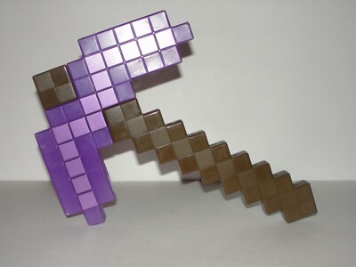 RARE Minecraft Enchanted Pickaxe Mattel 2017 Roleplaying Mining Video Game Toy