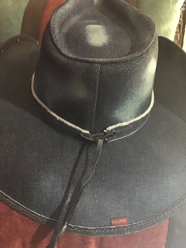 Sombrero Bullhide BETTER THEN AYER Colección Azul Denim Vaquero Sombrero Pequeño Foto 3 de 4