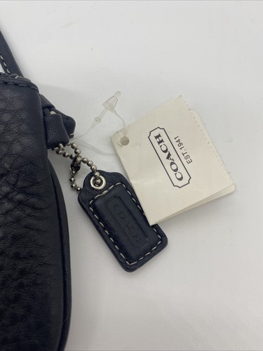 Coach Wristlet Pebbled Leather Black F42389 Authentic Coach New with Tags - Picture 5 of 15