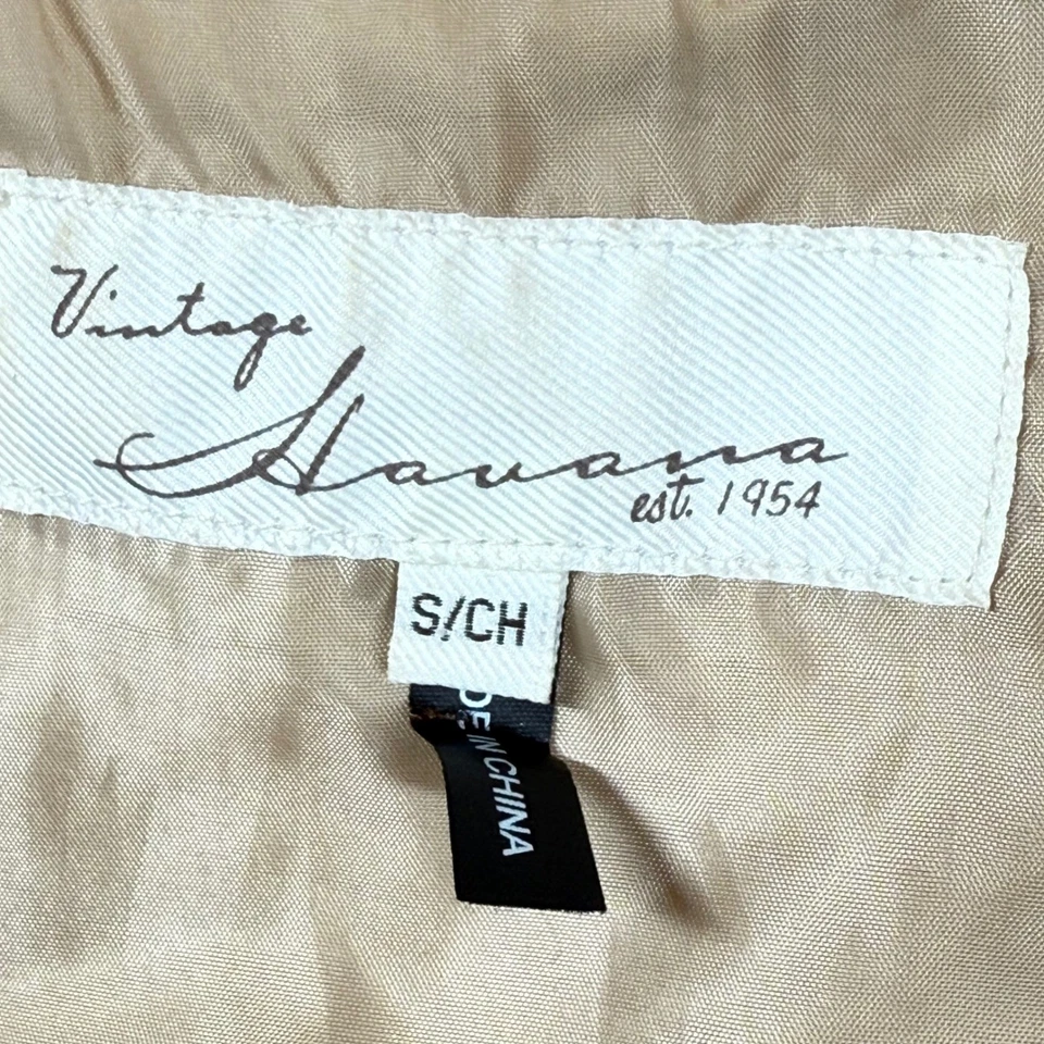 Chaleco De Colección Habana Imitación Piel Para Mujer S Tostado Mob Esposa Boho Lujo Hippie Western Foto 3 de 4