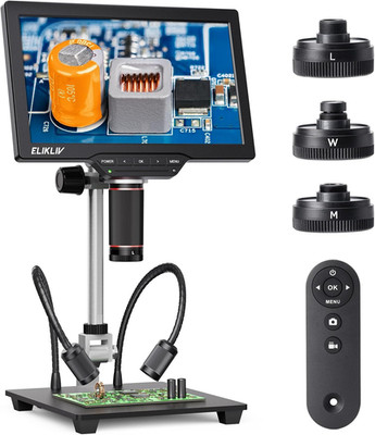 4K Soldering Digital Microscope: TL301 Max Magnetic 3-Lens Coin Microscope Magni
