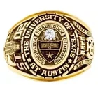 University Of.Texas Austin Aggie Ring 14k Yellow Gold Plated Lab Created Diamond