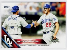 Hollywood Production (Grandal /Kershaw) 2016 Topps #24 LA Dodgers