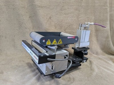 BST eltromat Sensor Mounted on JETX Wide Array Industrial Scanning Assembly