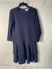 Gently Loved Michael Kors Women's Blue/Black A-Line Dress, Sz. M