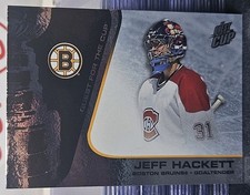 2003 Pacific Jeff Hackett Quest For The Cup 🚨🚨🚨 Boston Bruins 