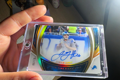 Panini 2025 Immaculate Collection Jared Goff Clutch Time Auto 61/99