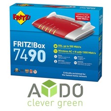 AVM FRITZBox 7490 International VDSL DSL modem ISDN Gigabit WLAN MESH router 