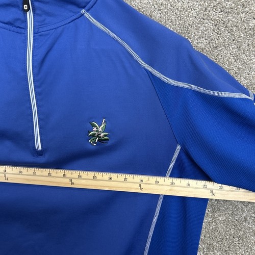 Footjoy FJ 1/4 Zip Performance Golf Pullover Men's Size Medium Blue - 第 6/9 張圖片